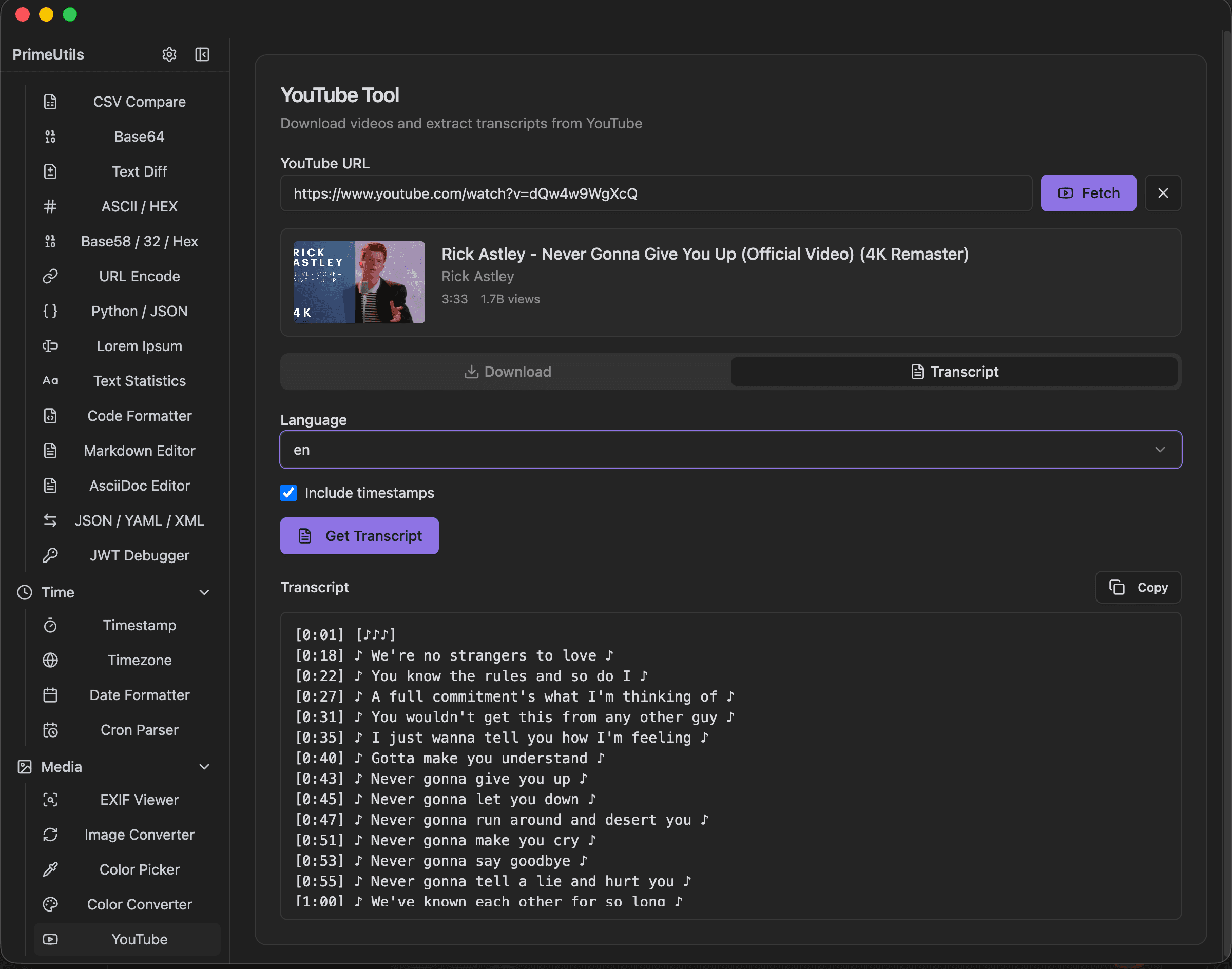 PrimeUtils - Developer Toolbox